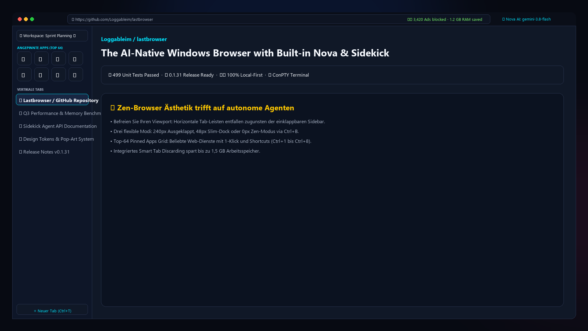 Isolierte Spaces in Zen-Sidebar