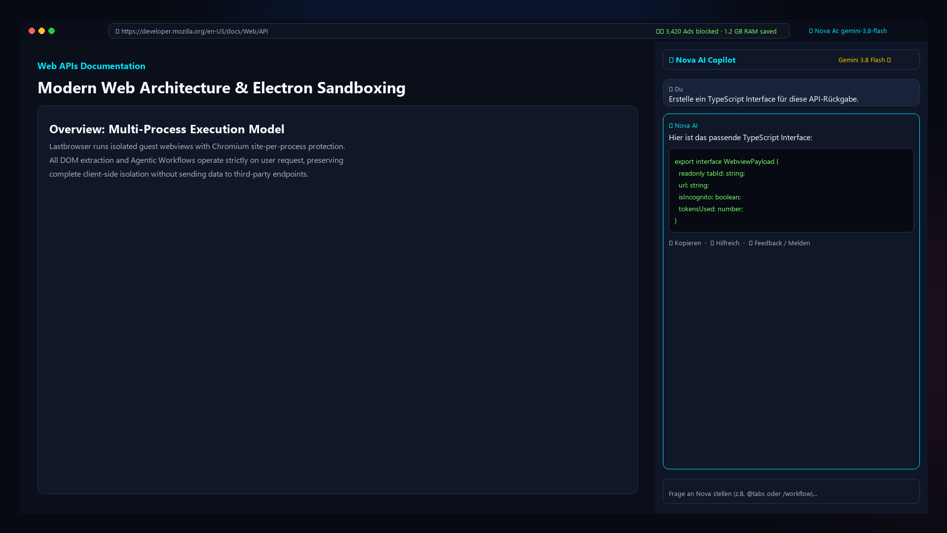 Nova AI Split-View