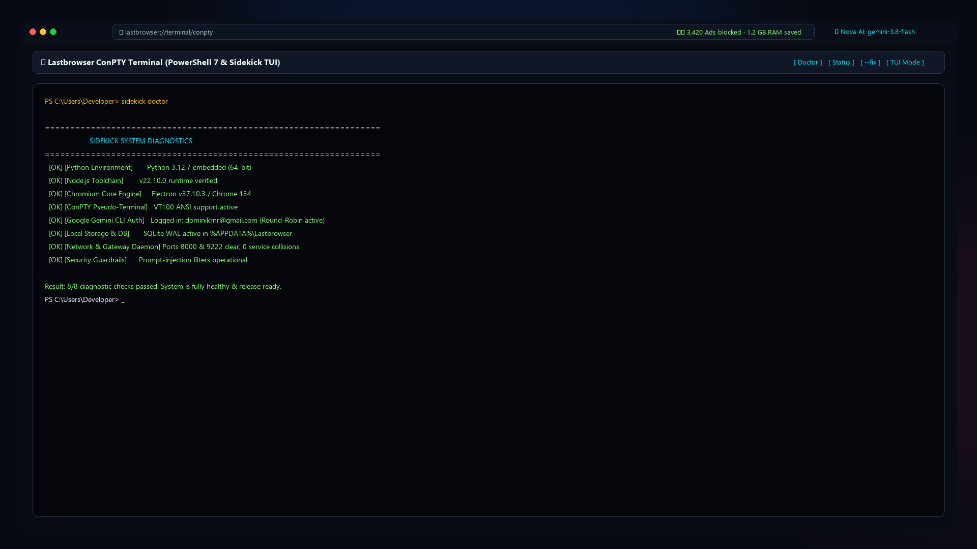 ConPTY PowerShell Terminal
